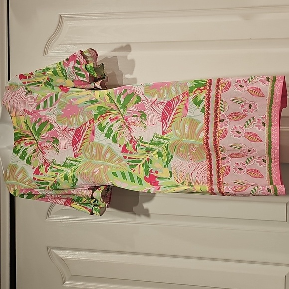 PAPPAGALLO Erika Flutter Sleeve Tropical Mini Dress Sz S NWOT - Picture 4 of 8